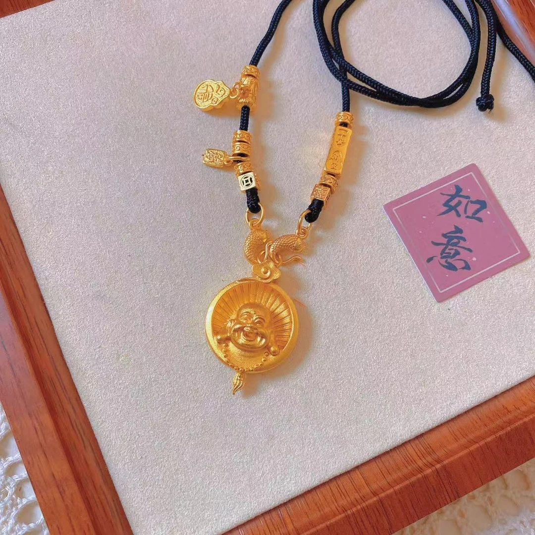 QIAMI AC 洽米高定【弥勒佛吊坠】新国潮时尚百搭款