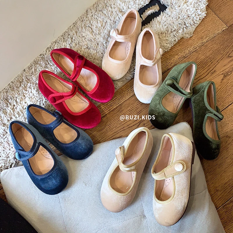 葵兮女童皮鞋2025春秋新款浅口小香风童鞋儿童公主奶奶鞋23014
