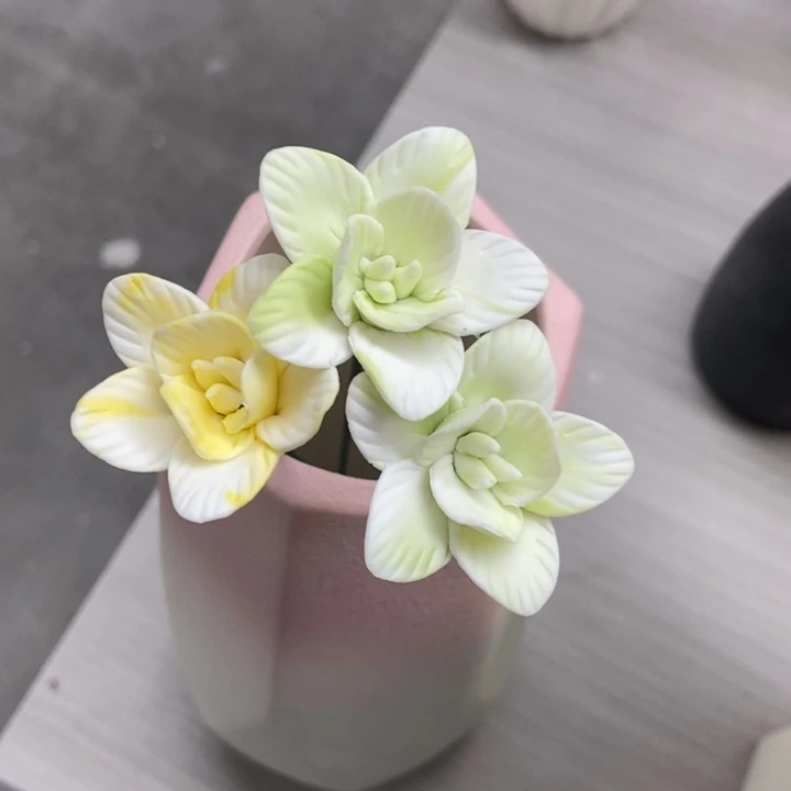 陶瓷手工制作陶瓷花