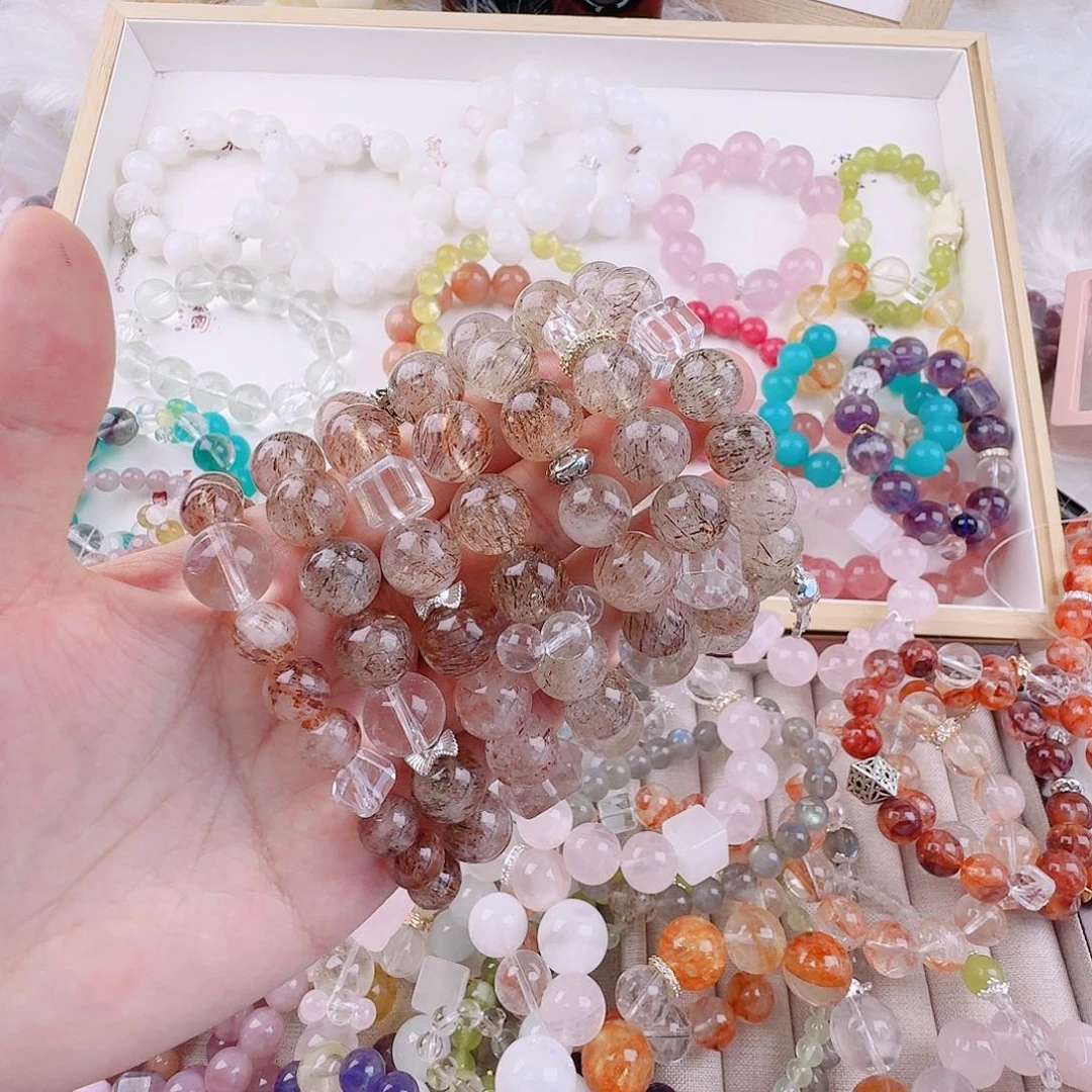 鼎***说烟晶手链银S925镶嵌