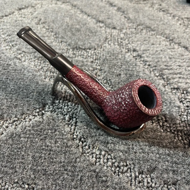 喷砂款撞球，精品意大利进口石楠木烟斗3mm烟道口1克半填草量