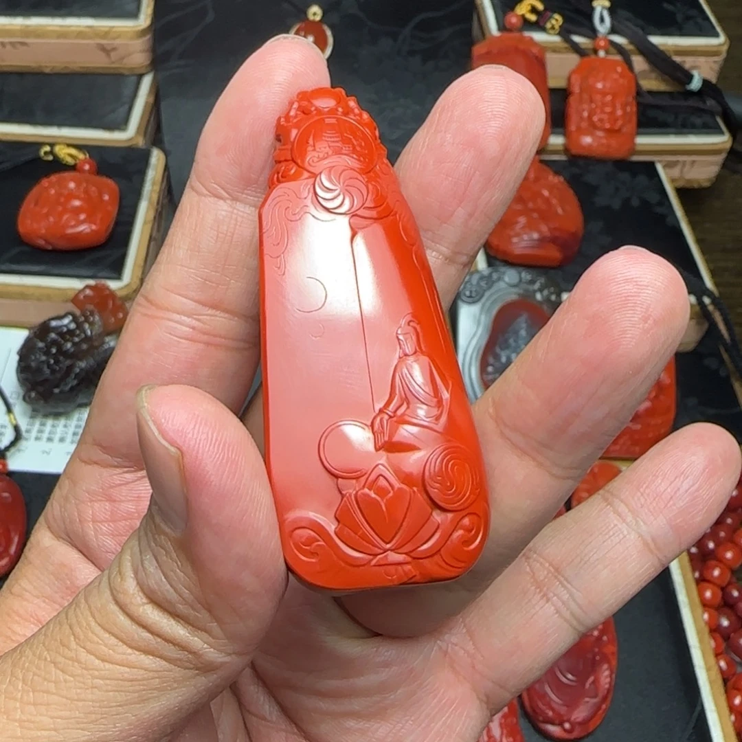 创***意南红玛瑙未镶嵌颈饰