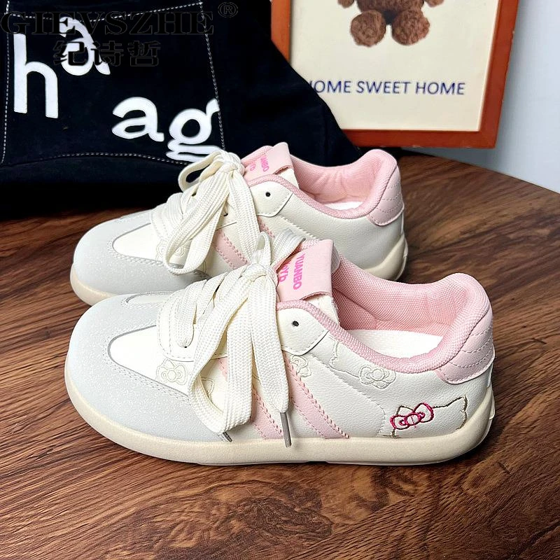 纪诗哲平底面包鞋女2025新款夏季时尚百搭韩系帆布鞋大头小白鞋