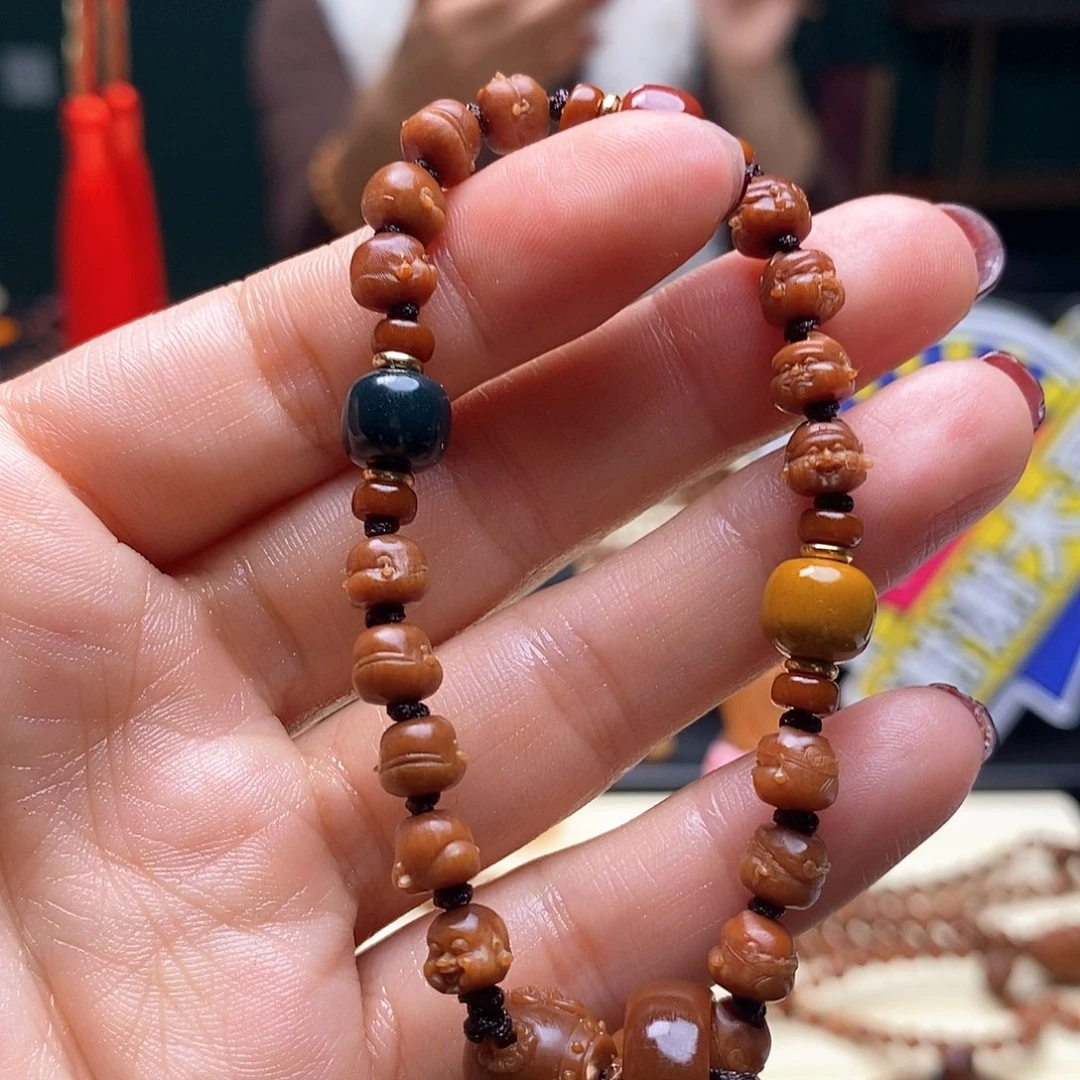 吊坠橄榄核0.7财迷手串