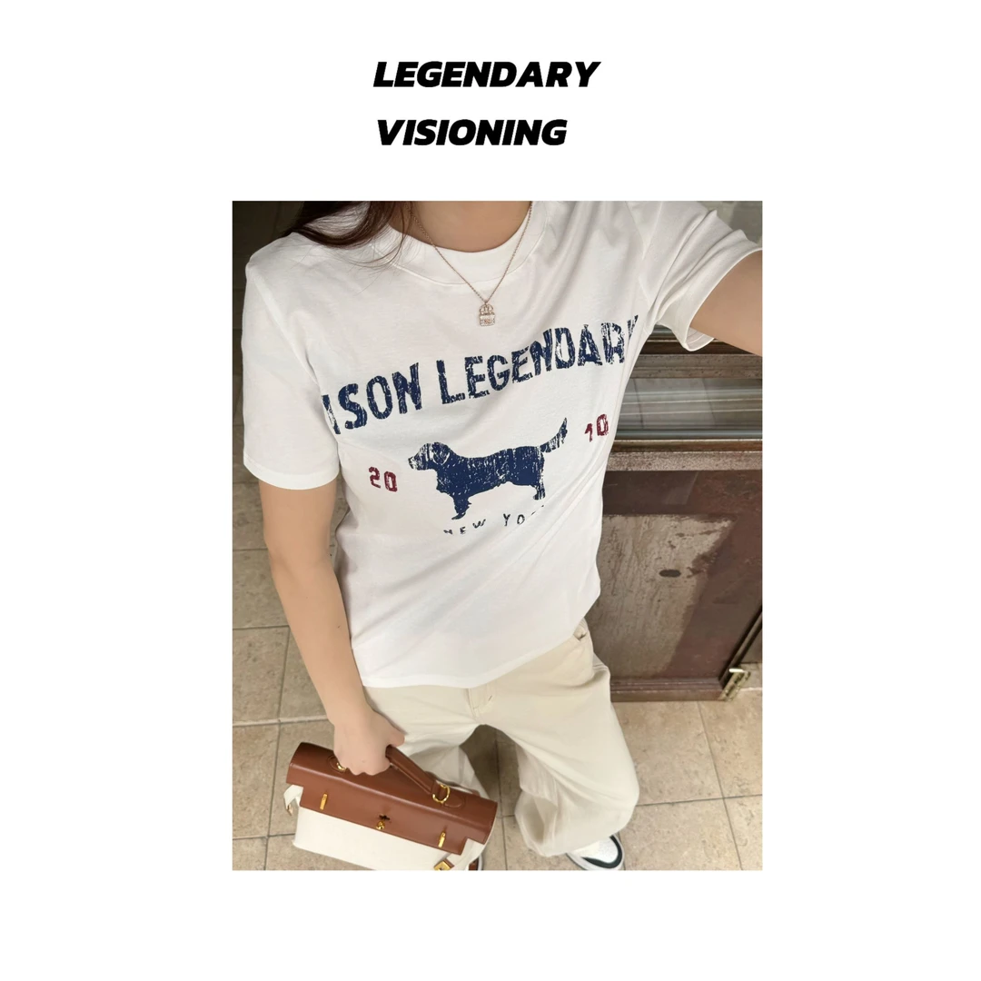 【LEGENDARY】快乐小狗ins四季休闲时尚百搭半袖上衣MM1007DX