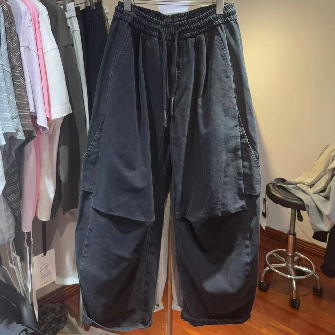 秋季款宽松版100纯棉休闲裤男女1801