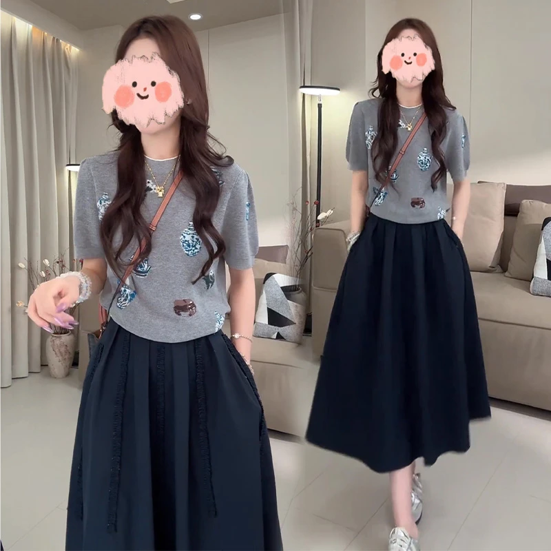 甜美可爱风时尚气质套装女2025早秋新款小个子显高显瘦洋气衣服