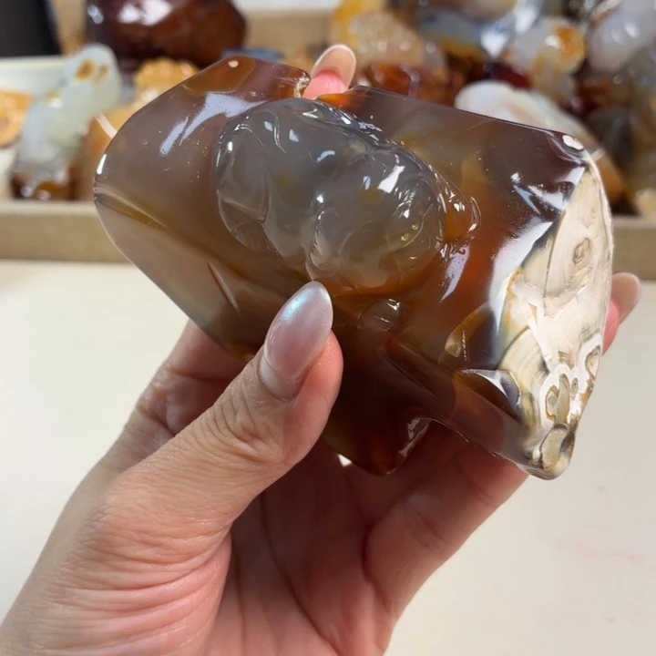 玛瑙/玉髓未镶嵌吊坠(不含链)