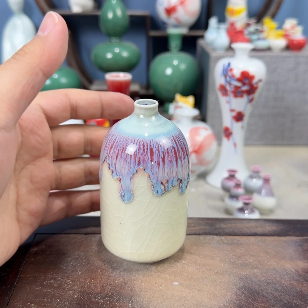 陶瓷手工小花器摆件