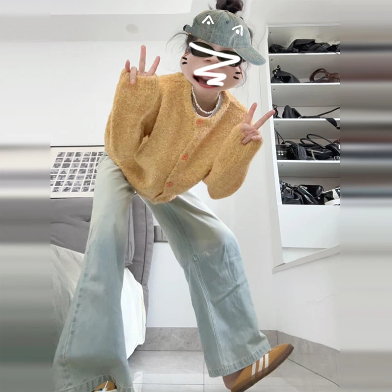 慵懒风黄色毛衣外套女秋冬2025新款高级感宽松开衫设计感早秋上衣