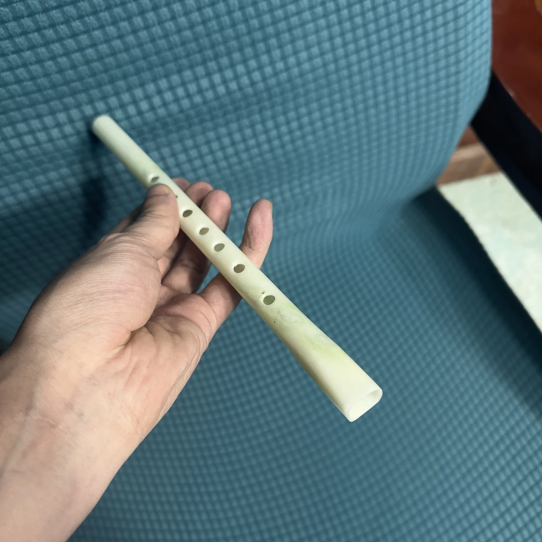 天然蓝田玉贾湖骨笛笛子玉笛子正品乐器横笛