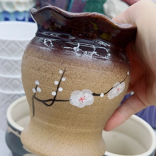 多肉绿植陶瓷花盆9.9包邮，有空