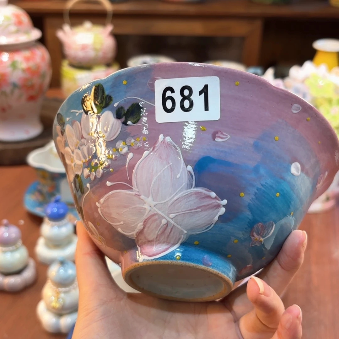 景德镇手绘高温釉下彩陶瓷茶具