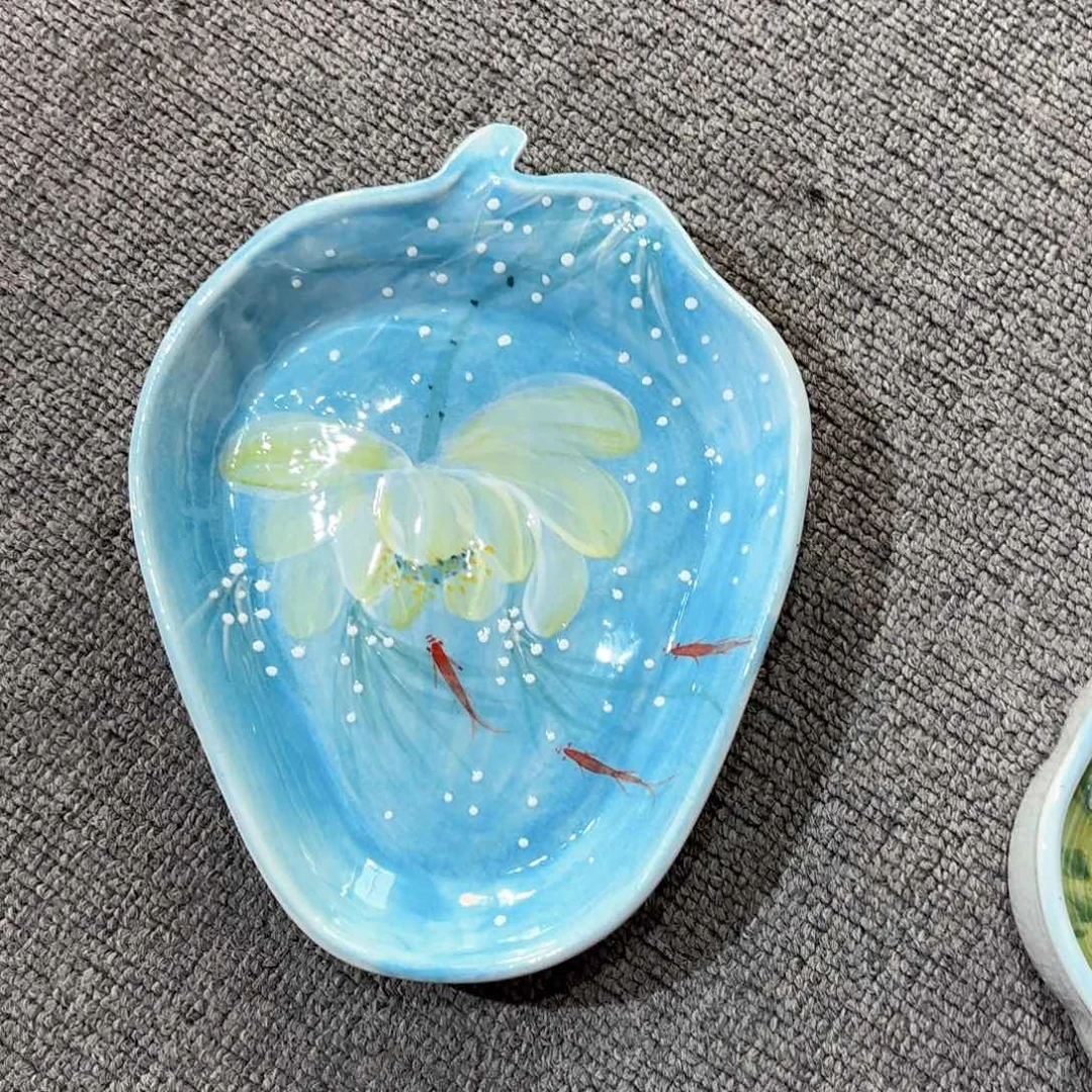 景德镇手绘高温釉下彩陶瓷茶具