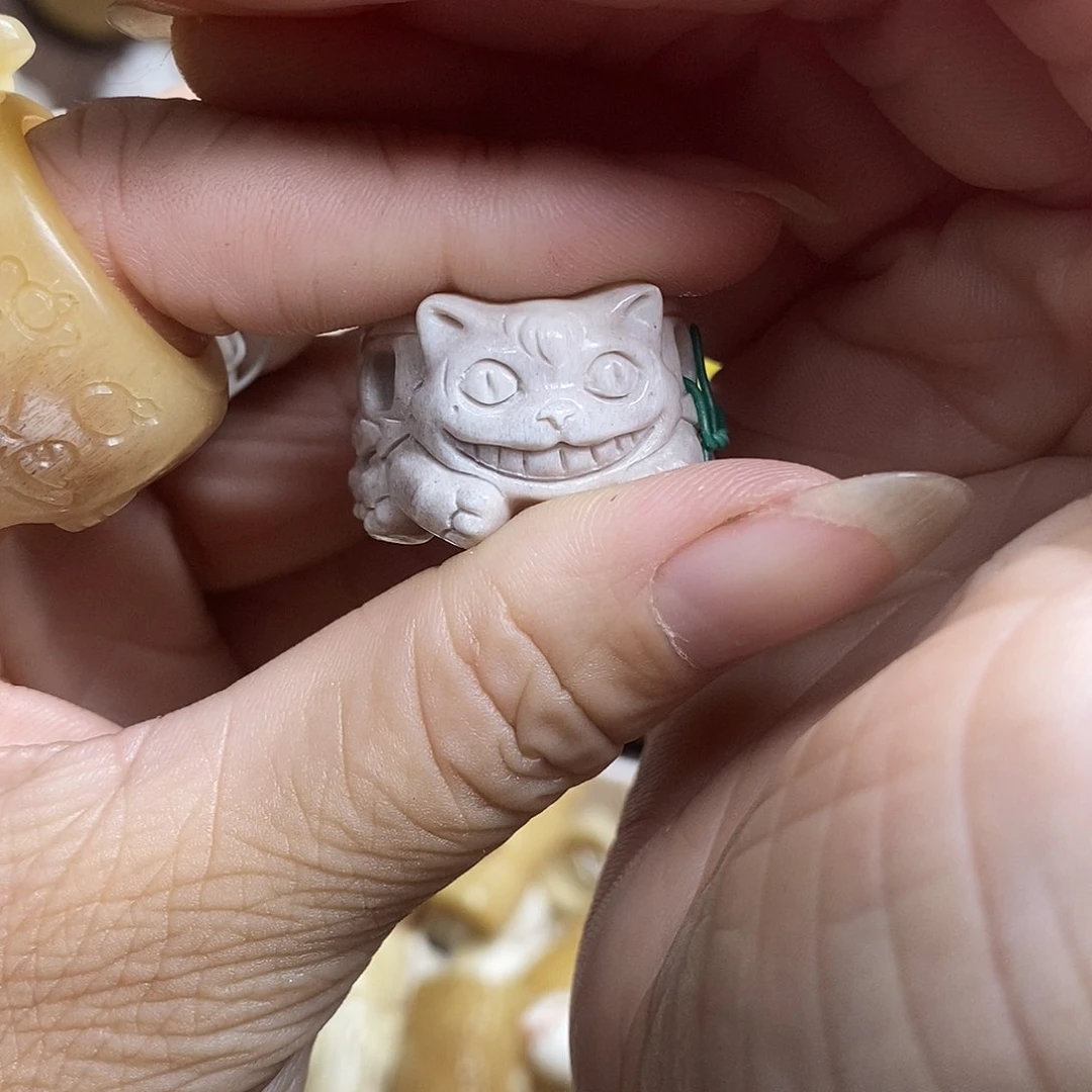 鹿骨把件26号龙猫跑环内径16.4左右