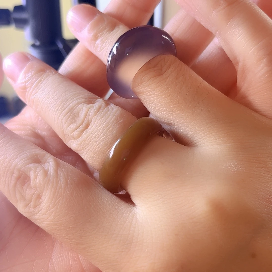 玛瑙/玉髓合金戒指