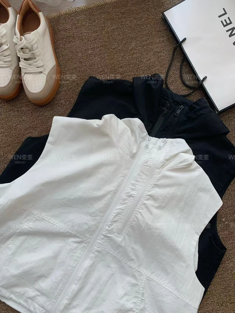 WEN 25新款休闲宽松连帽工字型马夹上衣WWC0196