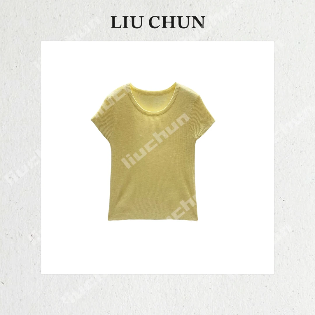 【坑条螺纹】CHUN家夏款针织T恤