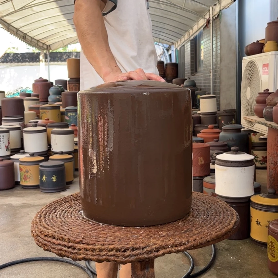 紫砂茶叶罐10 饼茶叶罐
