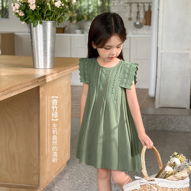 女童连衣裙夏季儿童韩版洋气童装小女孩清新公主裙-GSX3840