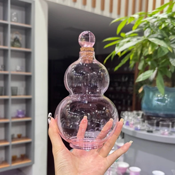 她山她海【粉色高硼硅葫芦壶】高硼硅冷萃壶冷泡壶