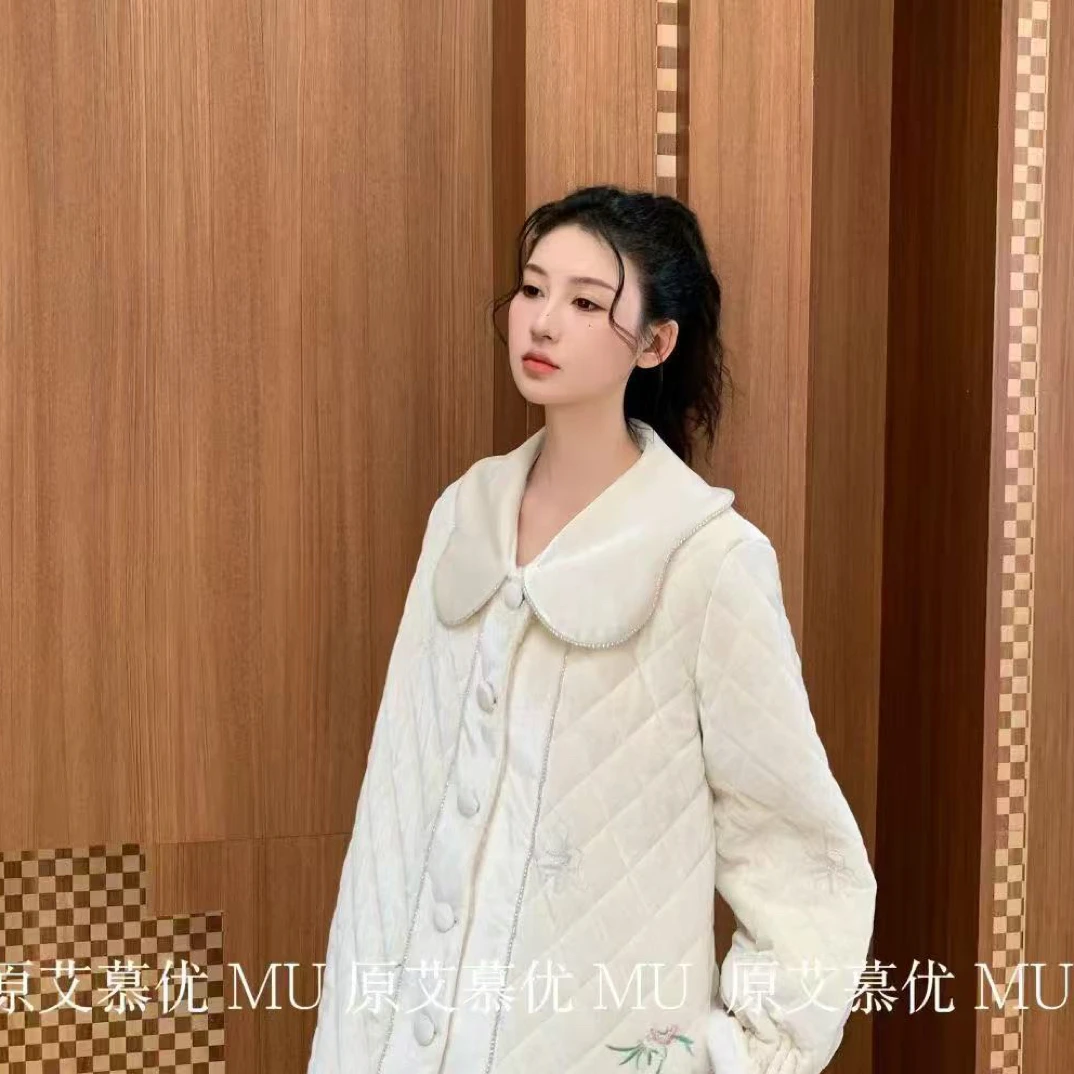 原木M U三层压缩一体棉可外穿家居服
