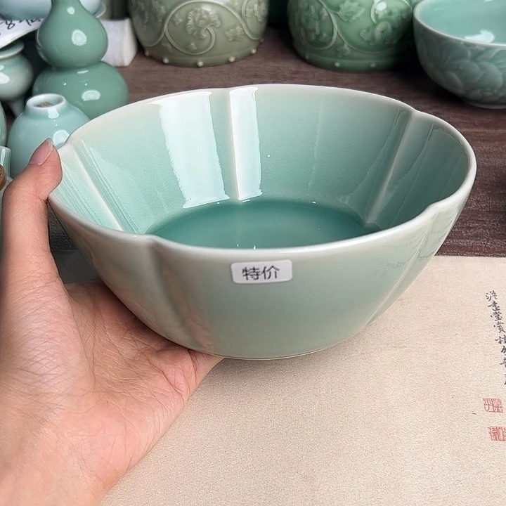 龙泉云间青瓷小米茶器