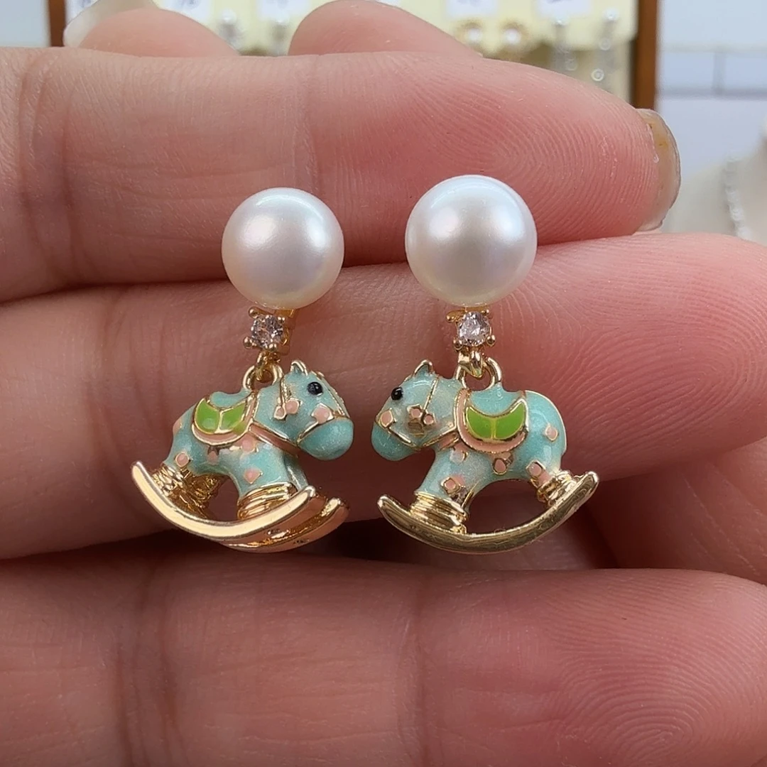 淡水珍珠未镶嵌耳饰