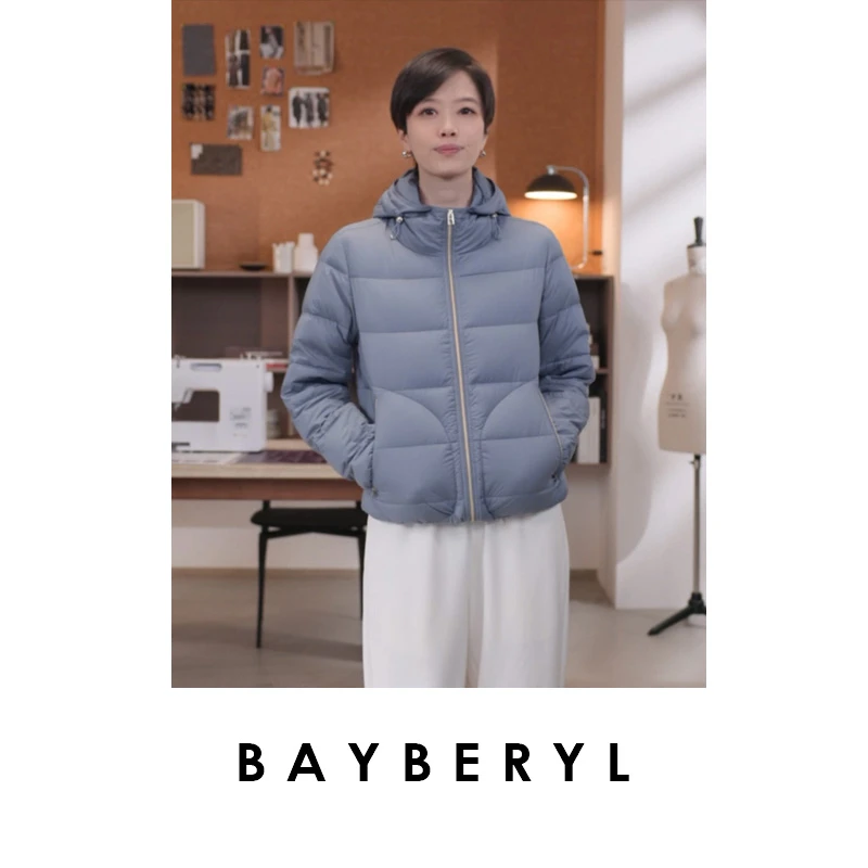 BAYBERYL老贝轻柔出行*亮色连帽保暖秋冬羽绒服YRF5I2512-9/28