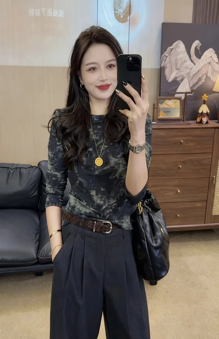 2025秋冬 精选【时尚派对】扎染设计感时尚百搭特色小上衣