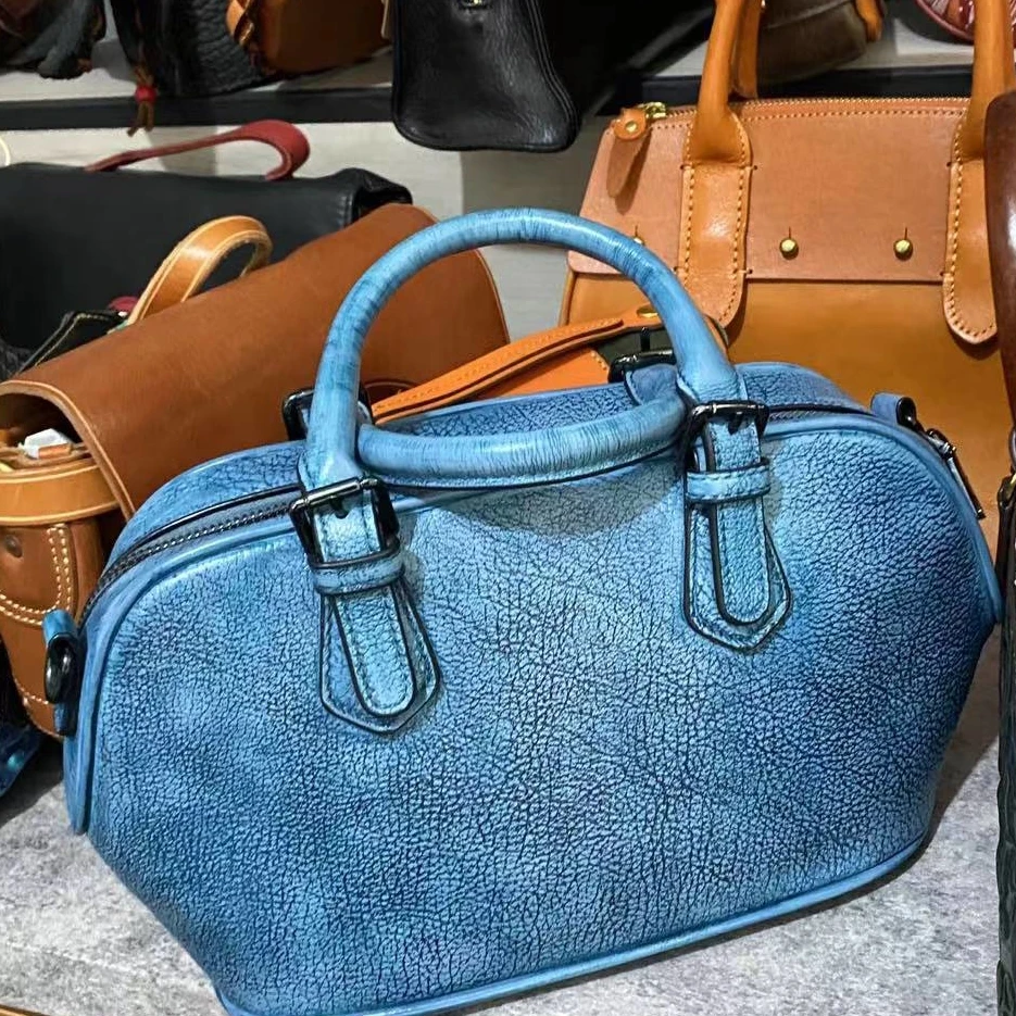 欠揍老弟头层牛皮单肩斜挎背包GFR