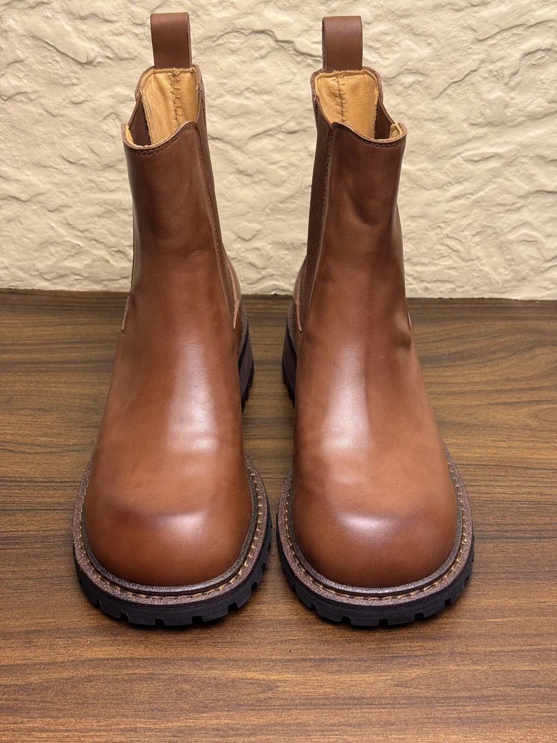 【迈阿密的神秘鞋店】马皮切尔西烟筒靴