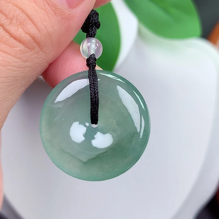 颈饰未镶嵌翡翠平安扣 25.5x5.3mm