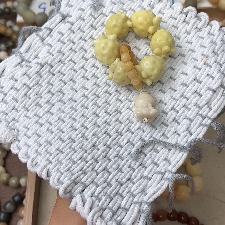 菩提根/象牙果手串卡20手捻牙果