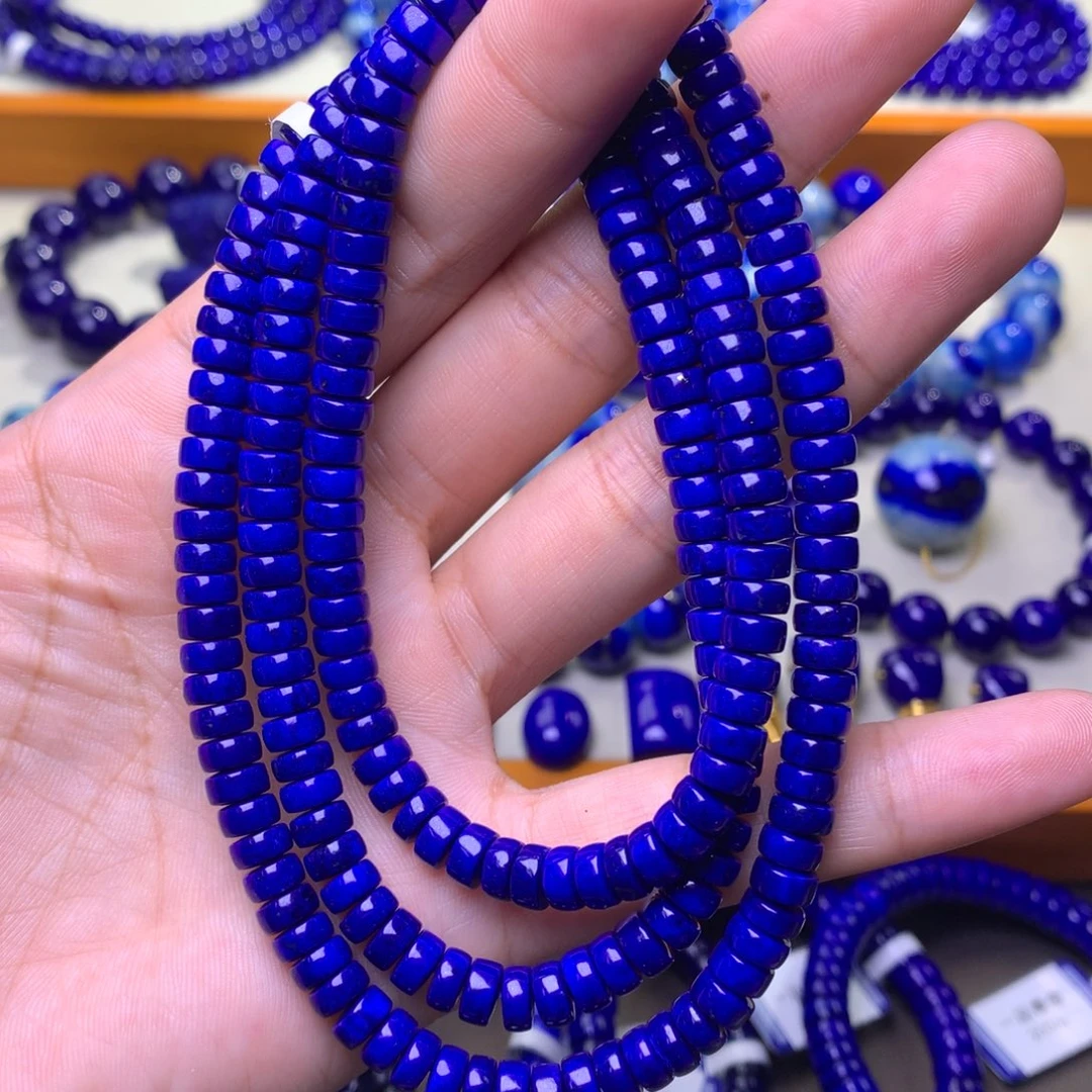 青金石未镶嵌手串6mm