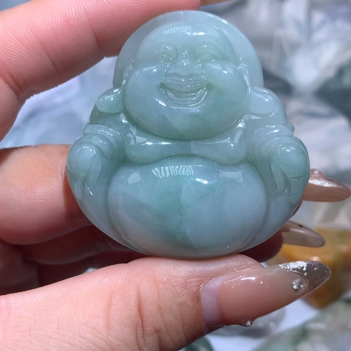 翡翠未镶嵌颈饰保真天然A货翡翠