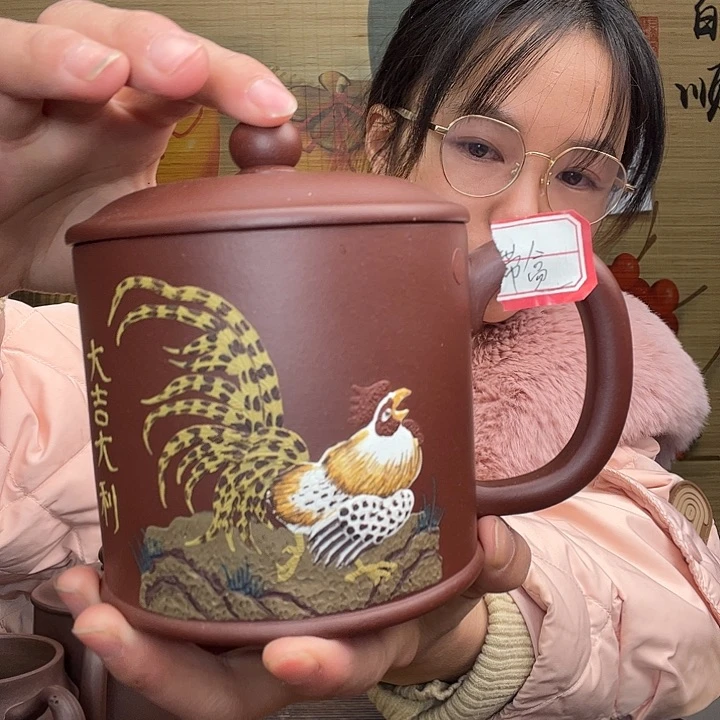 紫砂茶杯原矿紫砂杯