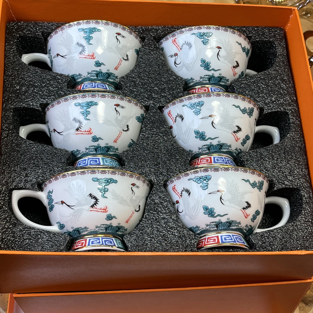 拉萨同城送货酥油茶碗三对〈六个〉