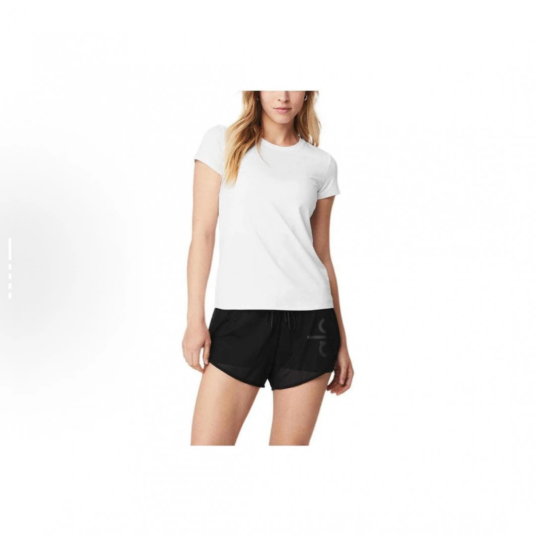 AL yoga  纯色休闲短袖网球 T恤