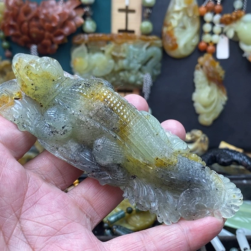 【闪购商品】蛇纹石玉摆件未镶嵌