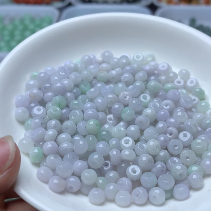 【闪购商品】未镶嵌手链翡翠卡3.5*5.5冰淡紫算盘50个