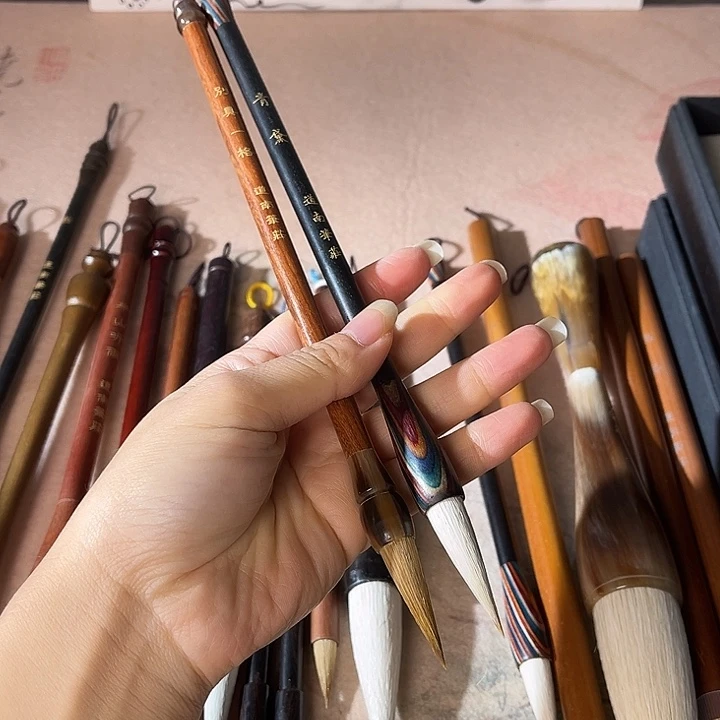 两支套装 清代别具一格 兼毫狼毫