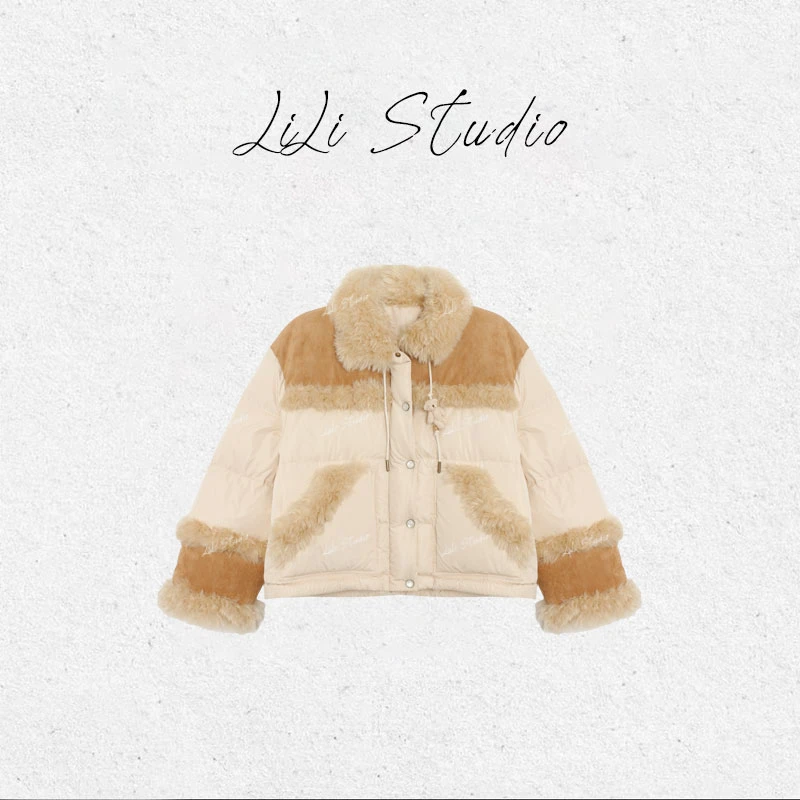 PCNY丨不理理「绒边暖织」简约保暖加厚新国标90白鸭绒休闲羽绒服女