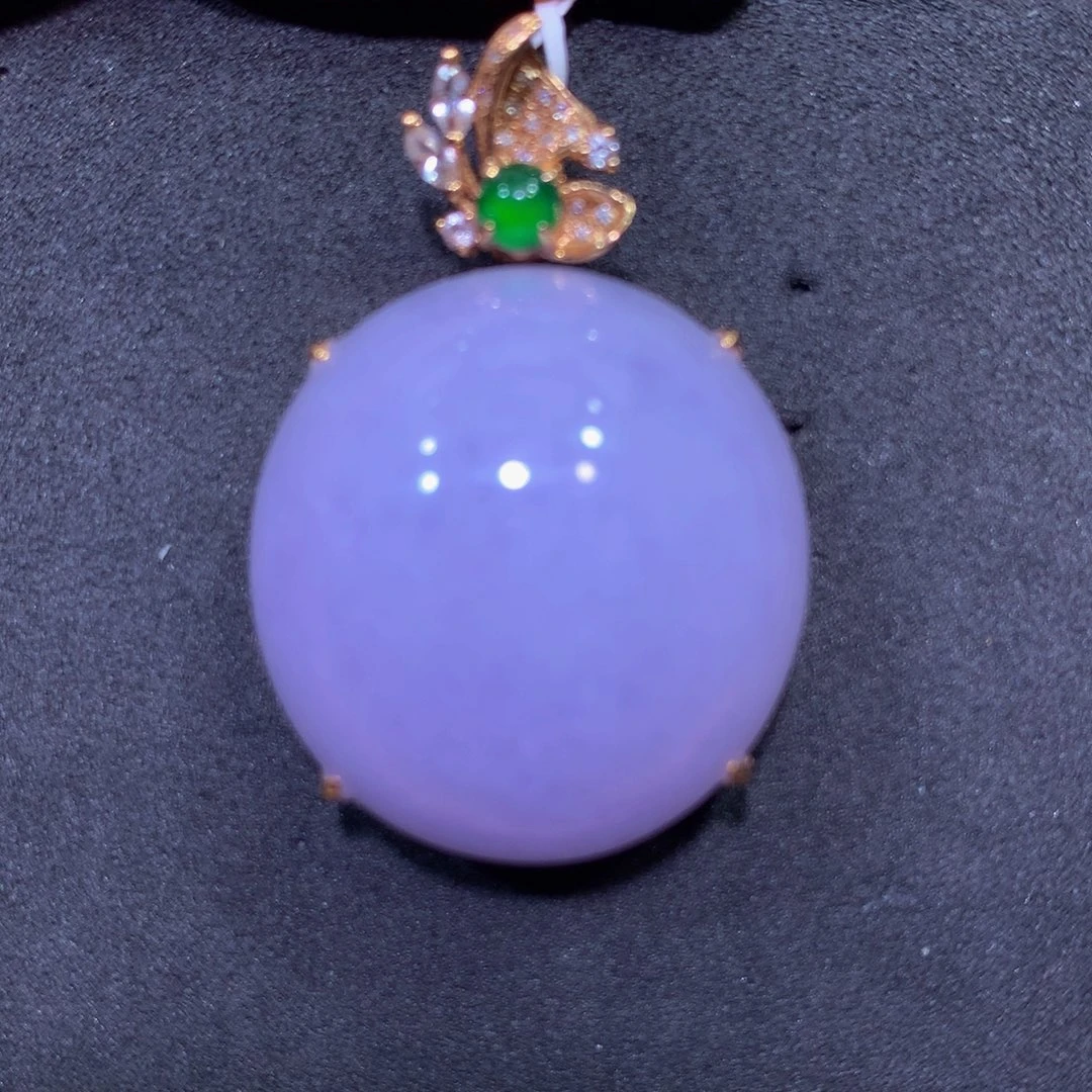 翡翠18K金镶嵌手链翡翠