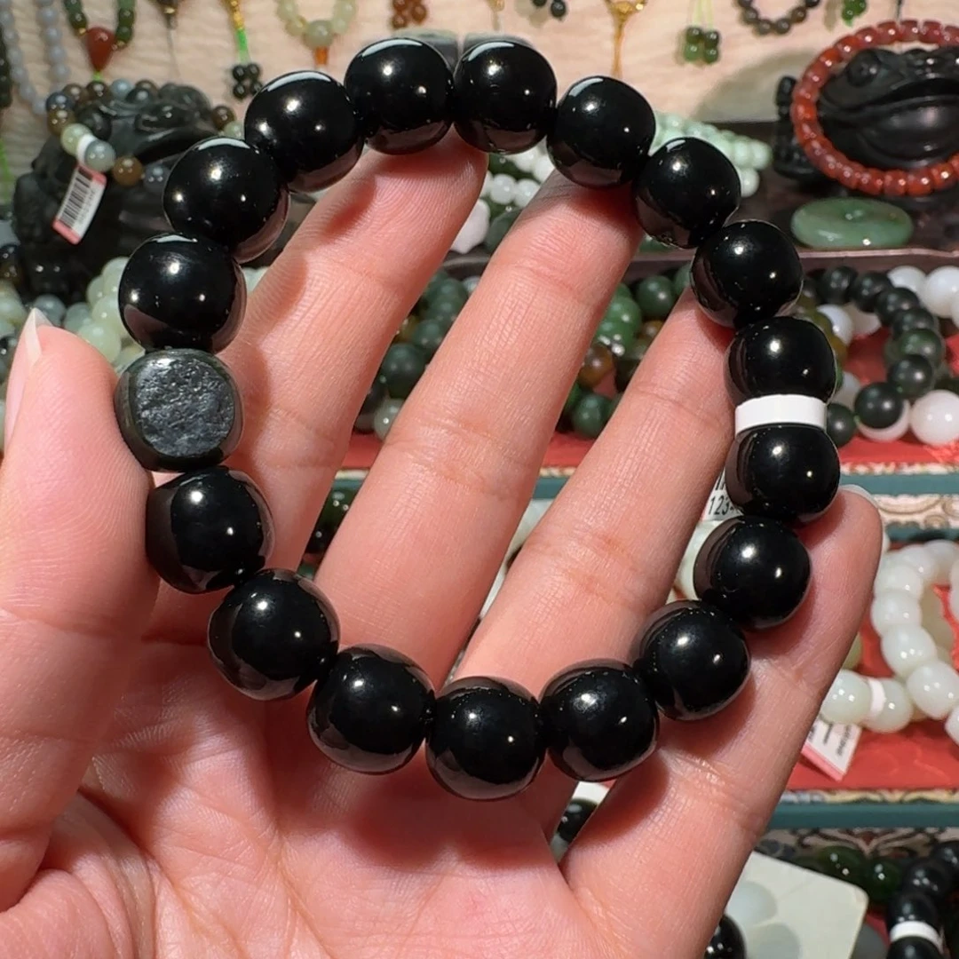 鳴***和田玉未镶嵌手链