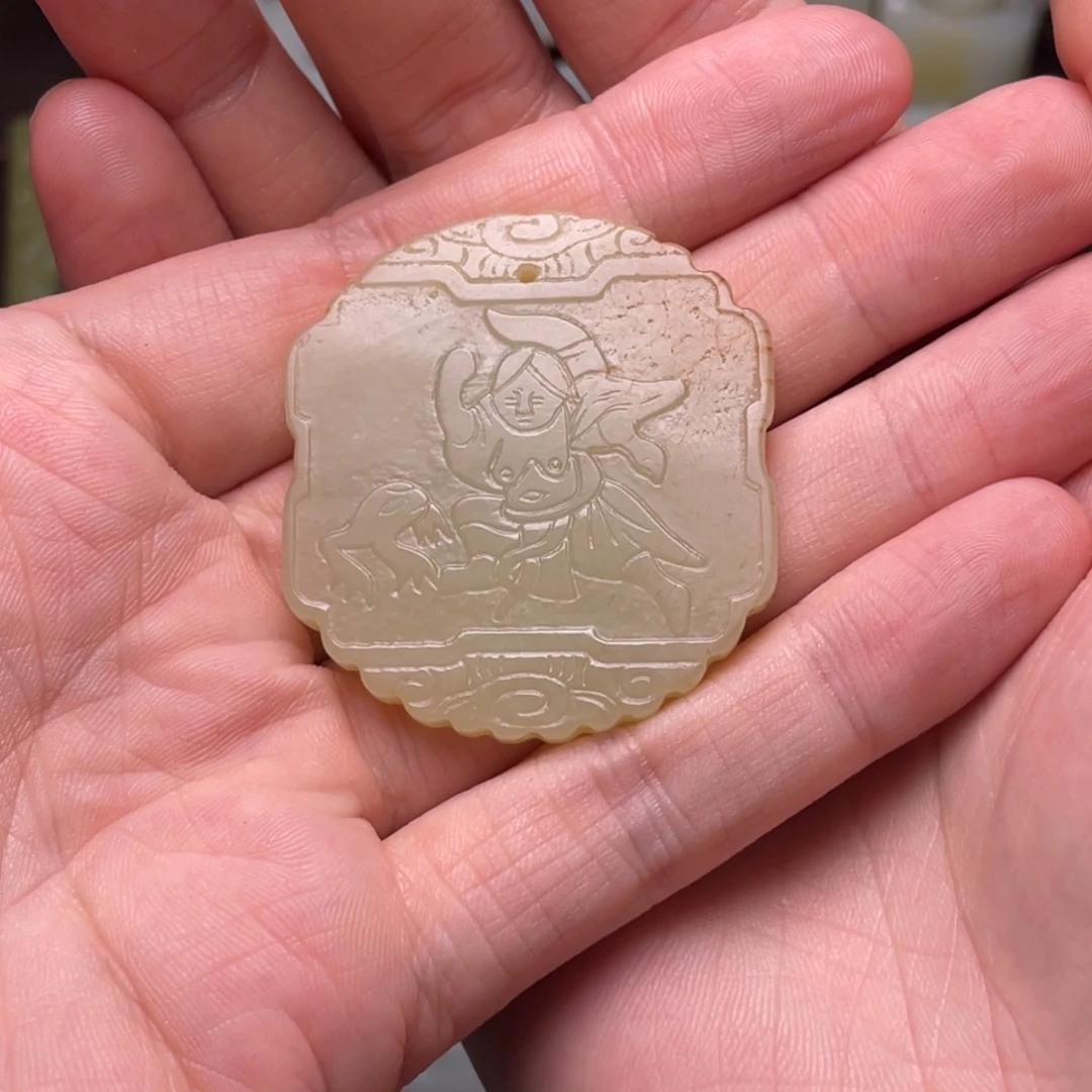 雪***夜未镶嵌和田玉挂件