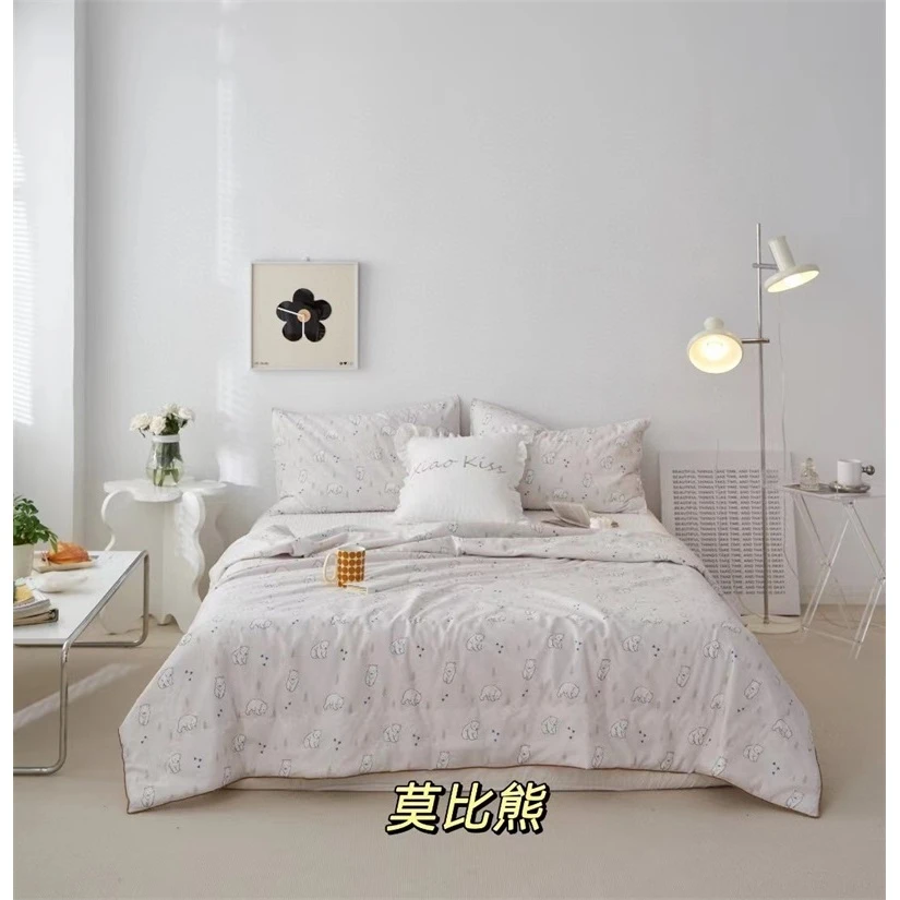 【超级红】莫比熊 全棉印花夏被