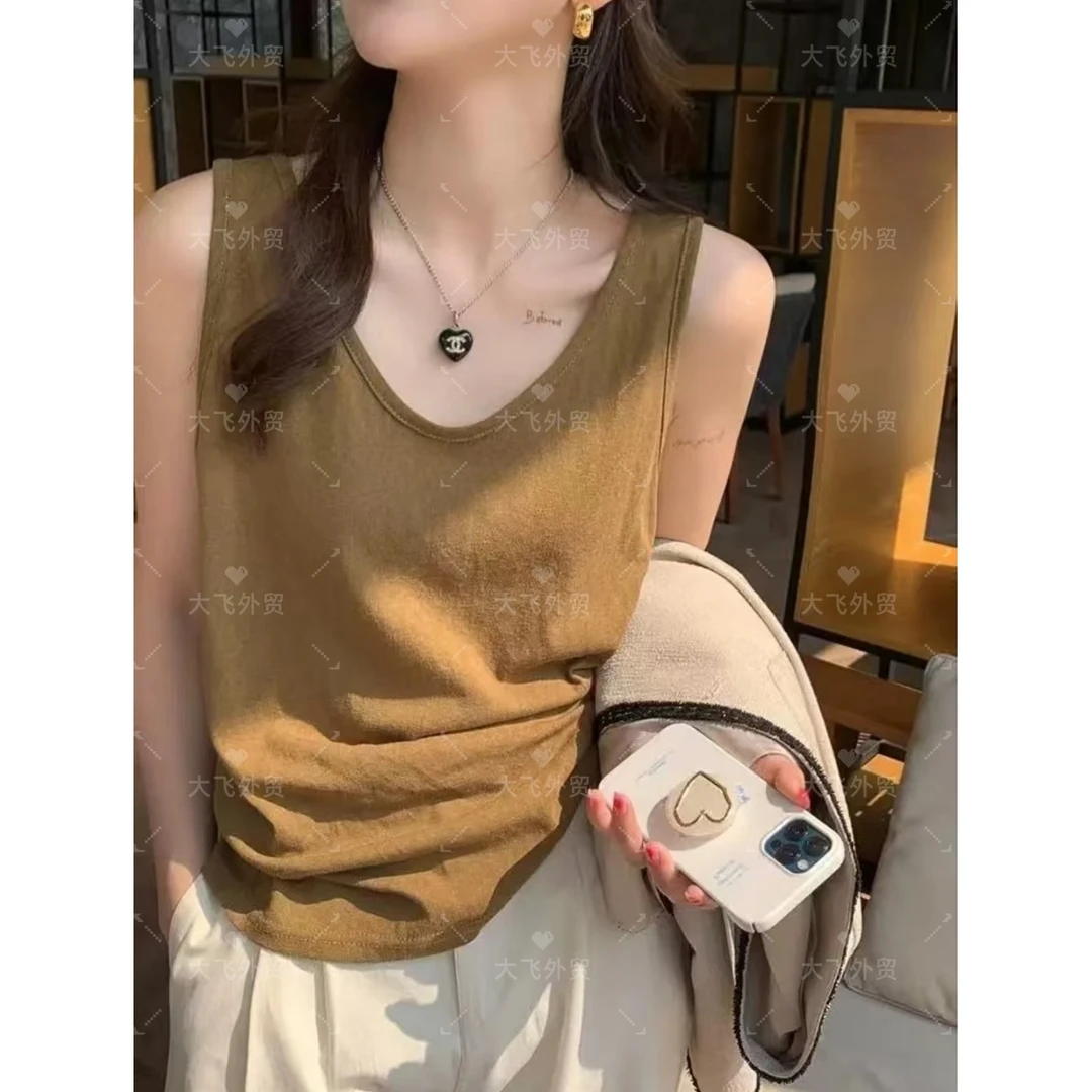 【蛋家&九色棉麻背心】多色选择随性百搭休闲背心DF12