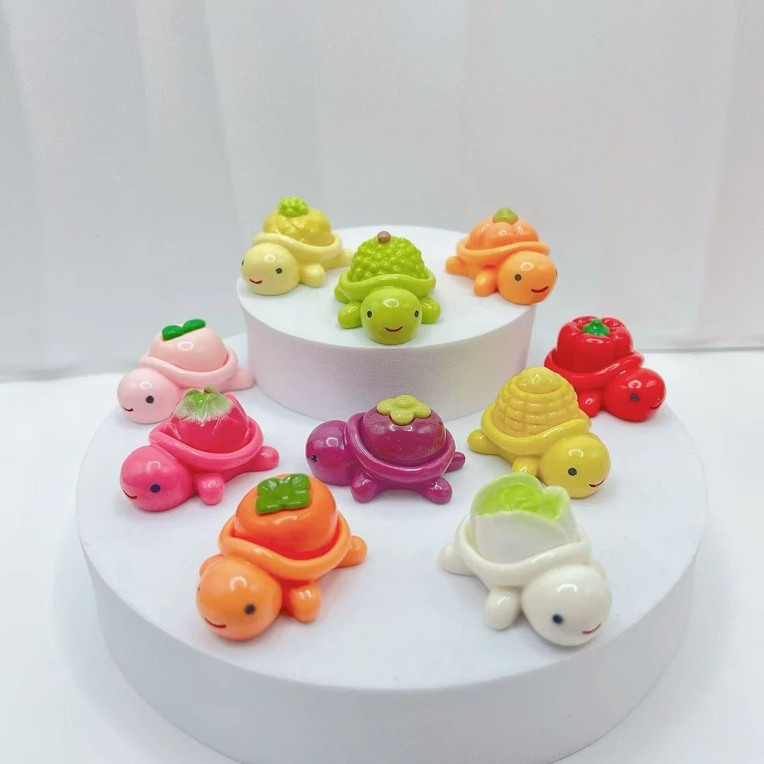 （直播拆）【许愿+对对碰】实色水果龟4.5可爱微景观