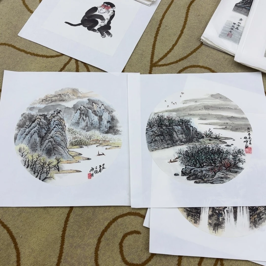 国画@*说郭晓峰斗方山水赵